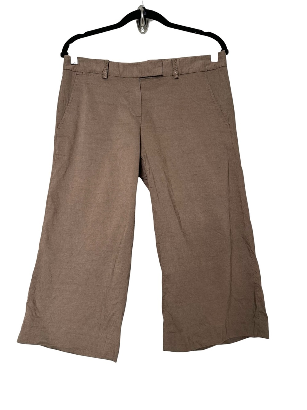 Quiet Luxury Linen Capri Pants Breathable Comfort Coastal Classic Resort Career